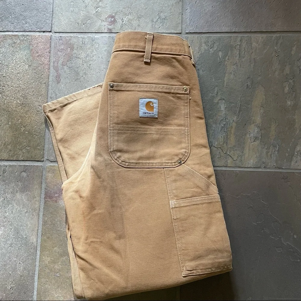 CARHARTT 62W DOUBLEFRONT CARPENTER UTILITY PANTS Size 34X28 - Picture 1 of 12
